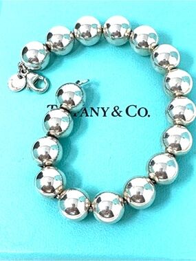 Authentic Tiffany & Co. Ball Beaded 10mm Bracelet.